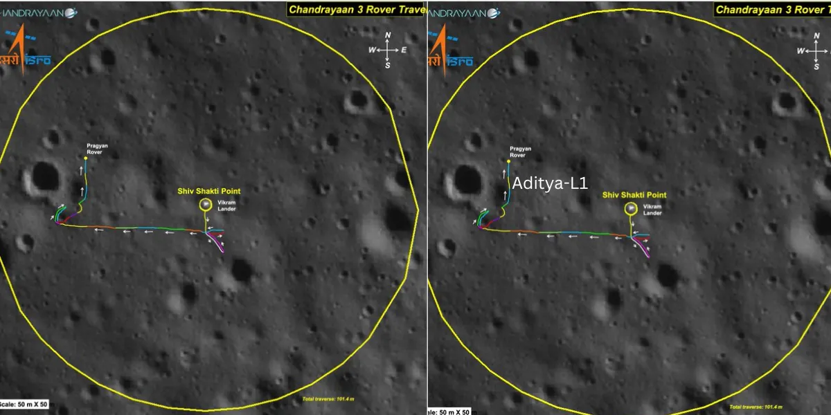 Chandrayaan-3: चांद पर प्रज्ञान की 100 मीटर की यात्रा पूरी; ISRO ने जारी की नई फोटो