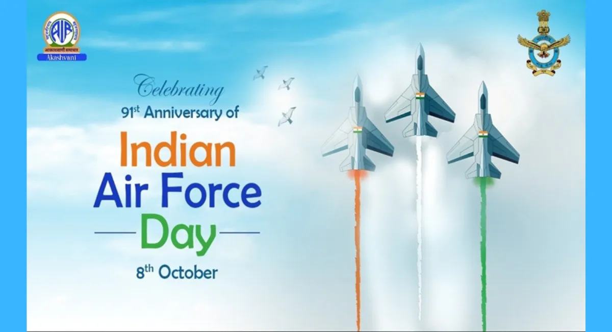 Indian Airforce Day 2023: भारतीय वायु सेना ने आज सुबह अपनी 91वीं वर्षगांठ पर अपने नए ध्वज का अनावरण किया