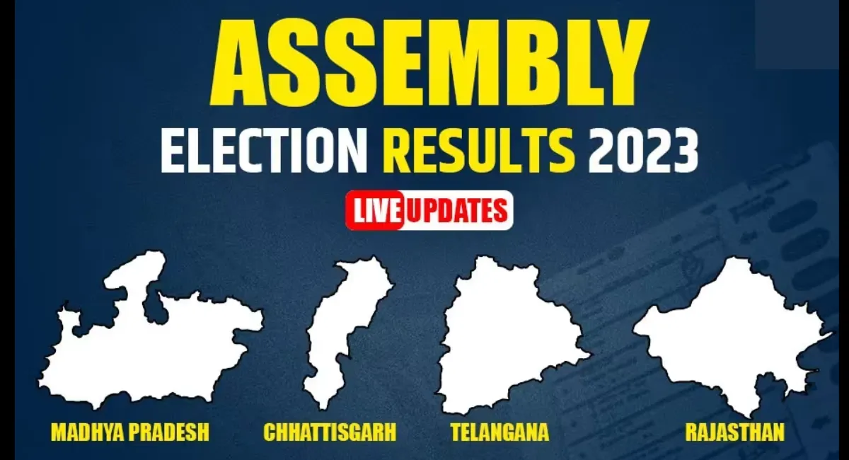 Assembly Election Result 2023: मध्य प्रदेश, राजस्थान और छत्तीसगढ़ में भाजपा को बहुमत