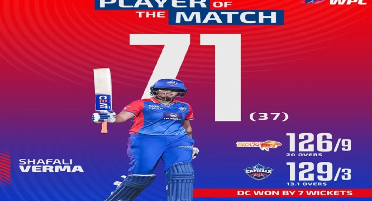 WPL 2024: Delhi Capitals Defeats Gujarat Giants By 7 Wickets