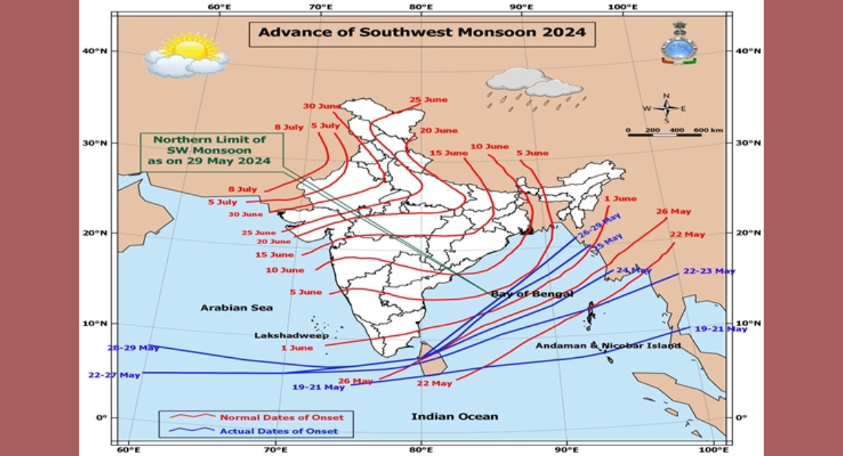 South West Monsoon is expected hit Kerala today