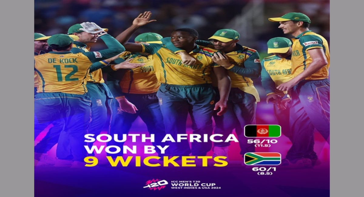 T20 Cricket World Cup: South Africa Beats Afghanistan By 9 Wickets In First Semi-Final At Trinidad