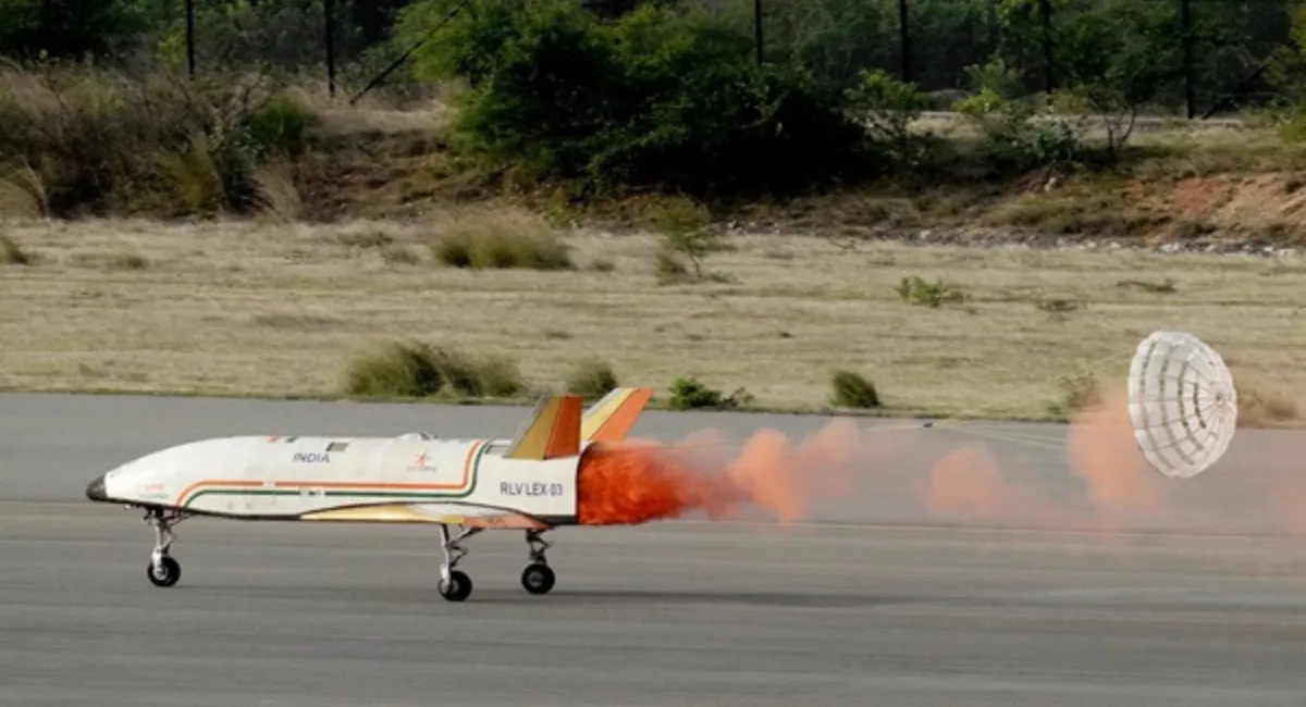 ISRO Achieves Milestone with Successful ‘Pushpak’ Reusable Launch Vehicle Landing Experiment